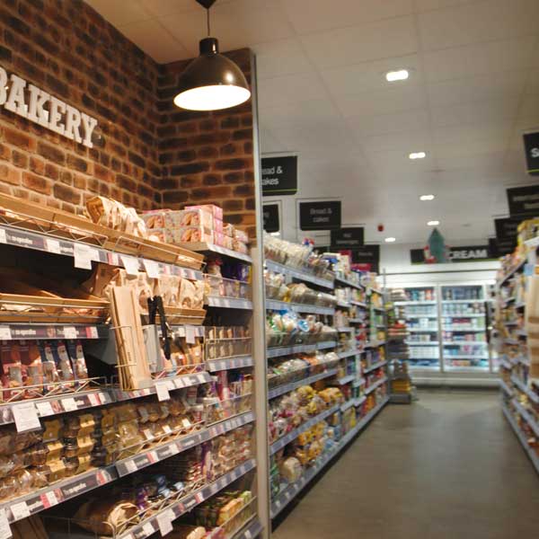 Bakery Retail display in grocery store